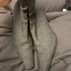 Gucci Monogram Ankle Boots